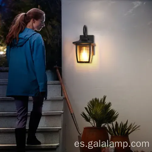 Lámpara de pared al aire libre duradera para iluminación de puerta de jardín
